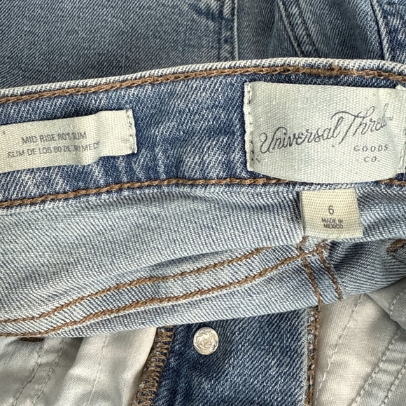 Universal Thread Button Fly Mid Rise 80s Slim - Picture 4 of 8